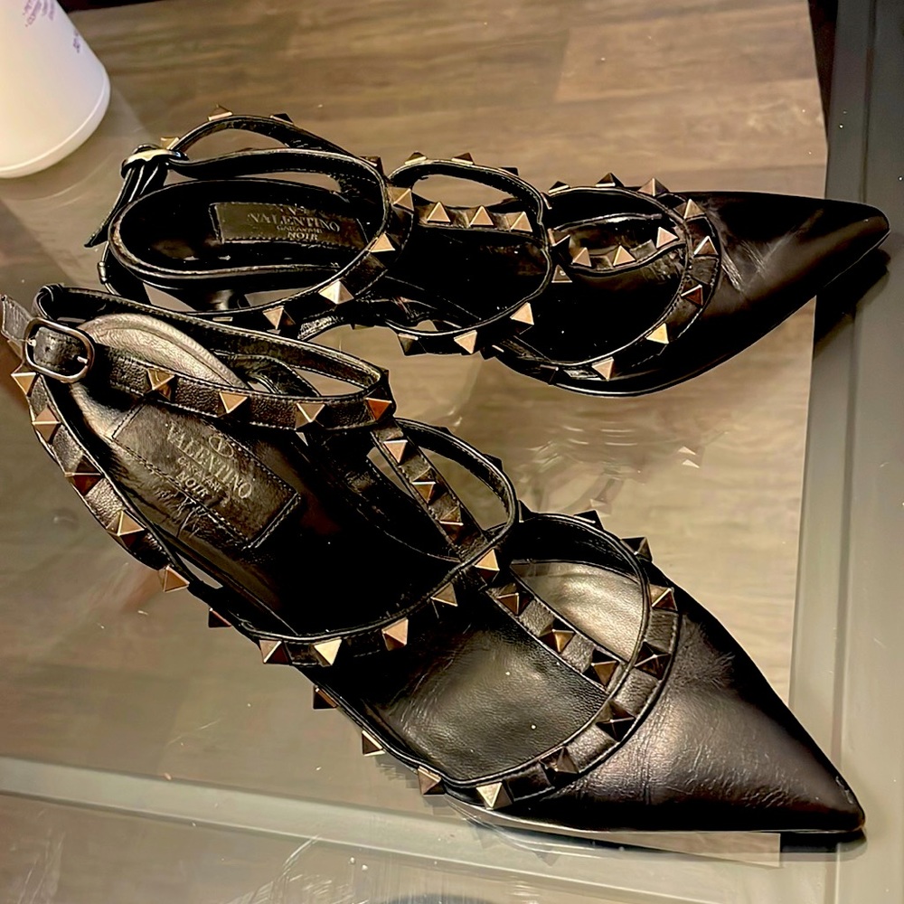 VALENTINO GARAVANI
Rockstud Leather 100mm Pumps